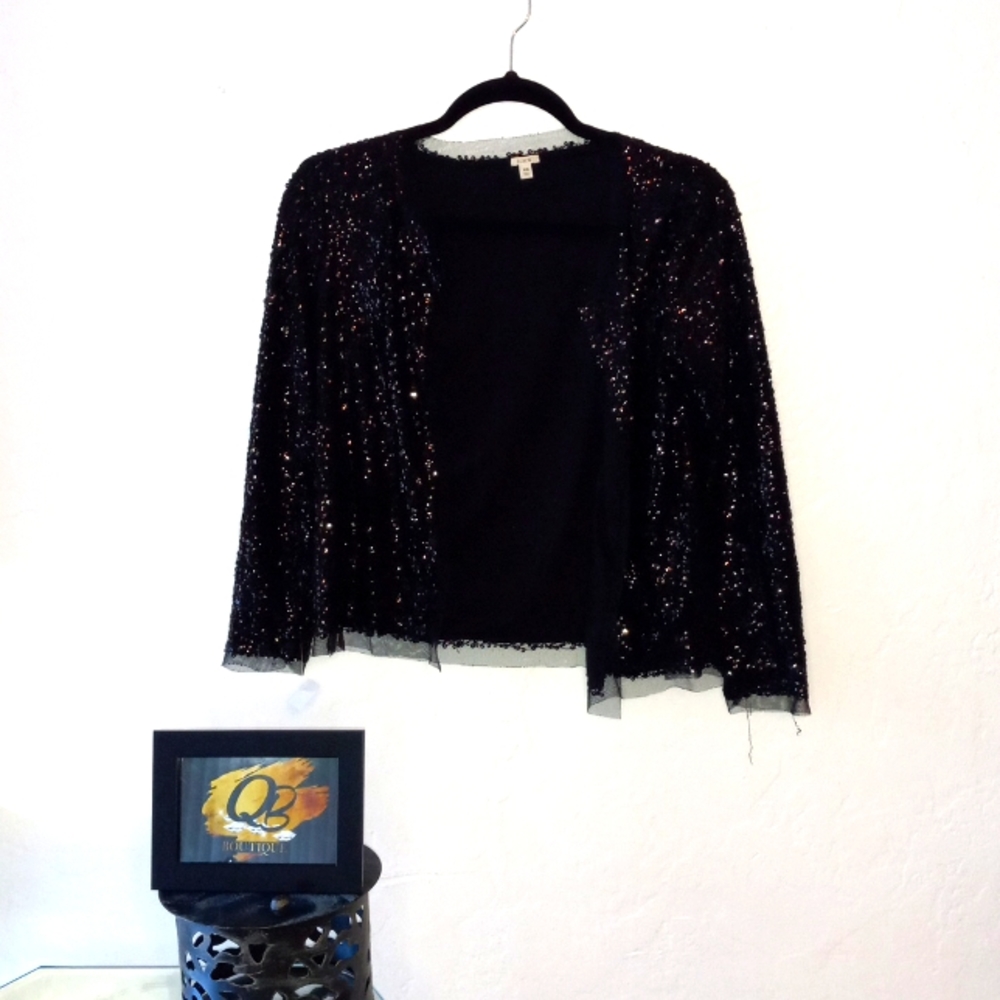Xsmall  J.Crew Short Long Sleeves Sequence Formal  Cardigan